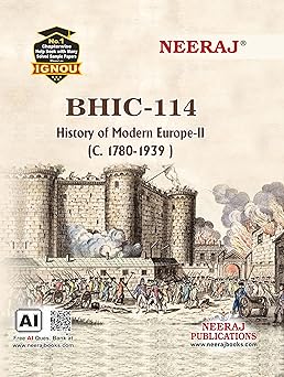 NEERAJ BHIC-114 History of Modern Europe-II C. 1780-1939 | English Medium