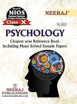 NIOS Neeraj 222 PSYCHOLOGY Chapter wise reference book including MCQs and solved sample papers Class 10 as per latest syllabus English Mediu