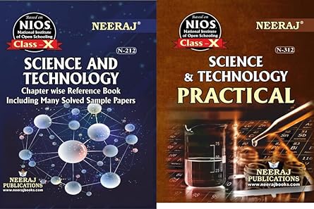 NIOS Science and Technology (212), Practical Science English Medium Set Of 2 Books Class 10