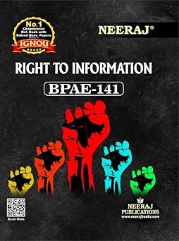 NEERAJ BPAE-141 Right To Information | English Medium