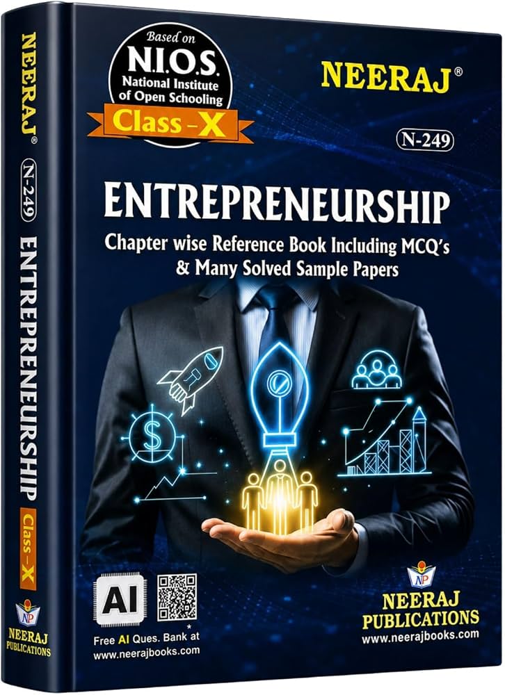 TOP NIOS Class 10 (Entrepreneurship) 249 English Medium Guide