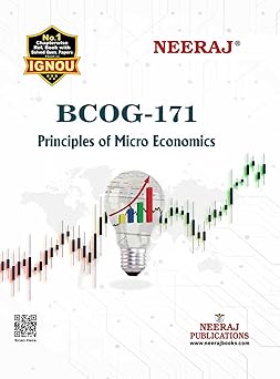 NEERAJ BCOG-171 Principles of Micro Economics | English Medium
