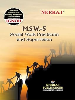 NEERAJ MSW-5 Social Work Practicum And Supervision- English Medium