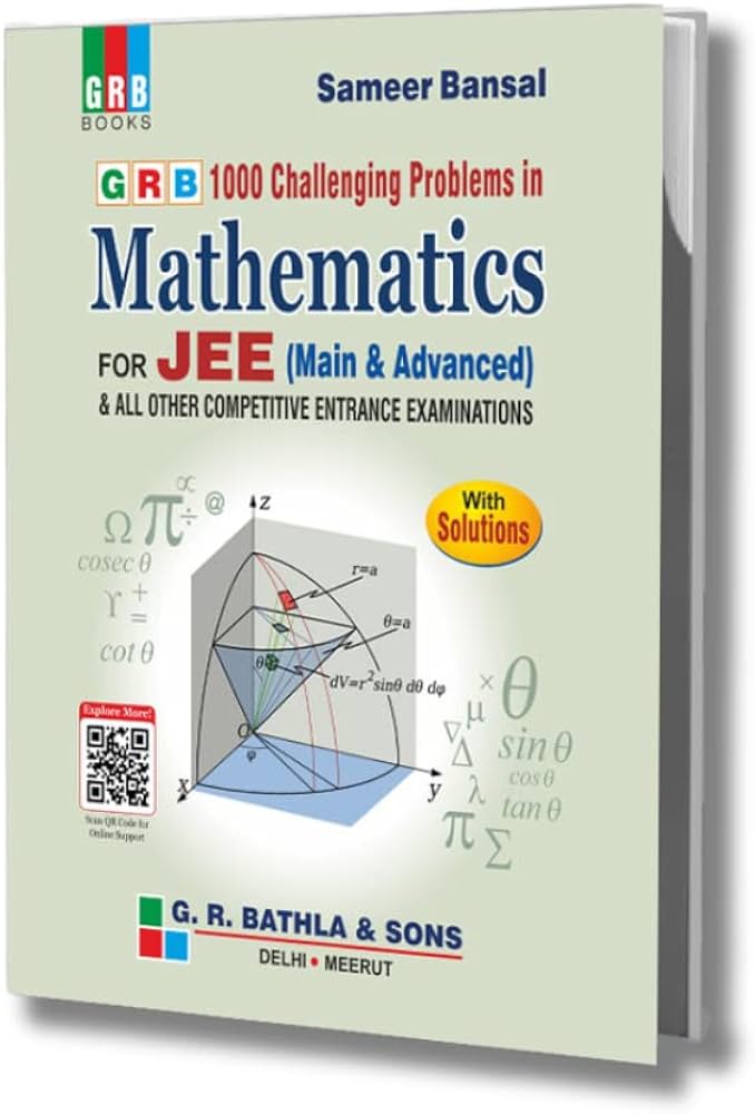 1000 Challenging Problems In Mathematics For JEE (Main & Advanced) [Perfect Paperback] Sameer Bansal