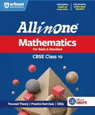 Arihant All in One Mathematics Class 10 for CBSE Exam 2026-27 | NCERT Based Complete Theory, Practice Exercises, CBQs, A-R, Sample Papers & Mind Maps | Revised Edition as per Latest Syllabus