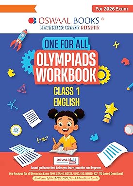 Oswaal One For All Olympiads Workbook Class 1 English | Questions for SOF IEO & Other Olympiad Exams 2026 | With Sample Practice Papers & Oswaal