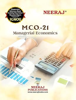 NEERAJ IGNOU M COM 1st SEMISTER Managerial Economics (MCO 21 )in ENGLISH Medium