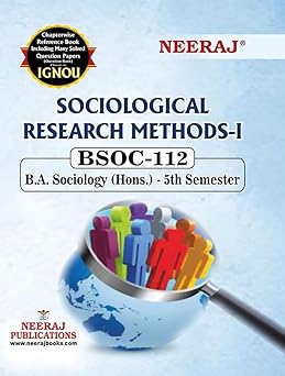 NEERAJ BSOC-112 Sociological Research Methods-I English Medium