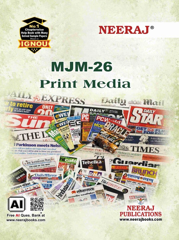 NEERAJ : MJM-26 Medium: English Print Media