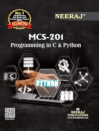 NEERAJ MCS-201 Programming in C and Python | English Medium