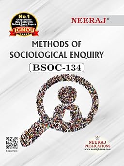 NEERAJ BSOC-134 Methods of Sociological Enquiry (English Medium)