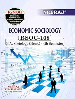 NEERAJ BSOC-108 Economic Sociology- English Medium -