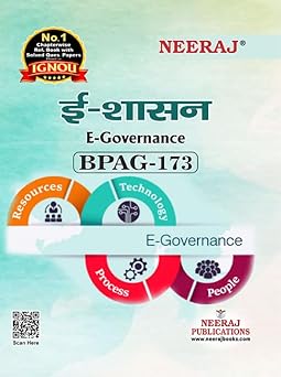 NEERAJ PUBLICATIONS BPAG-173 E-Governance, Hindi Medium