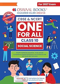 Oswaal CBSE & NCERT One for All Class 10 | Social Science | Based on Latest Syllabus (April 2026) |NCERT & Competency-based questions| For 2027 Exam | With Oswaal AI