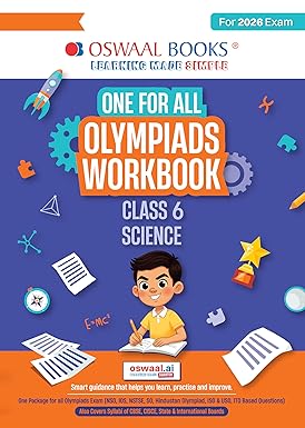 Oswaal One For All Olympiads Workbook Class 6 Science | Questions for SOF NSO & Other Olympiad Exams 2026 | With Sample Practice Papers & Oswaal.