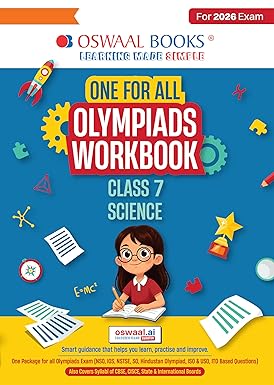 Oswaal One For All Olympiads Workbook Class 7 Science | Questions for SOF NSO & Other Olympiad Exams 2026 | With Sample Practice Papers & Oswaal