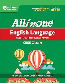 Arihant All in One English Language (Keveri) Class 9 for CBSE Exam 2026-27 | NCERT Based Complete Theory, Practice Exercises, CBQs, A-R,