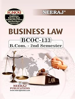 NEERAJ BCOC-134 Business Mathematics and Statistics | English Medium