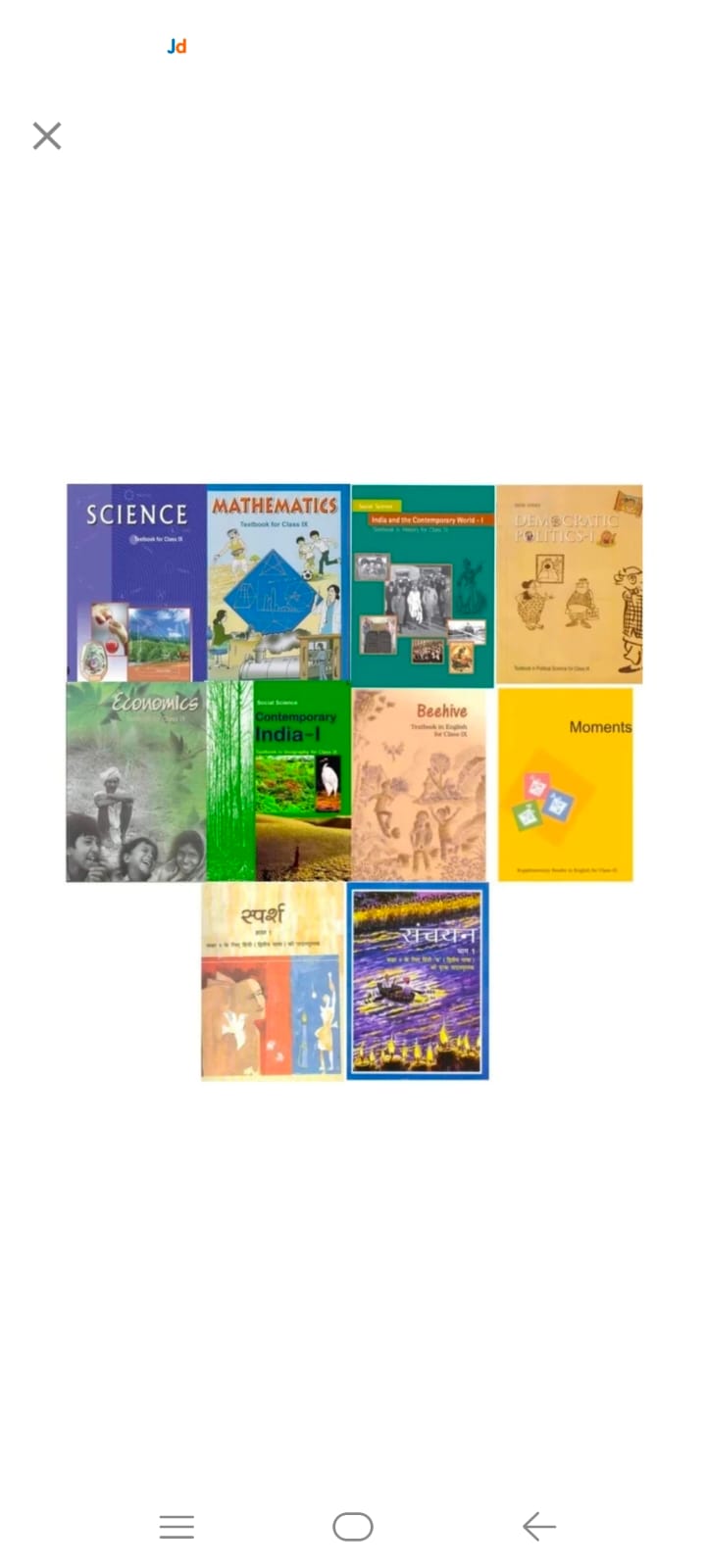  ncert book set in english medium with hindi b course