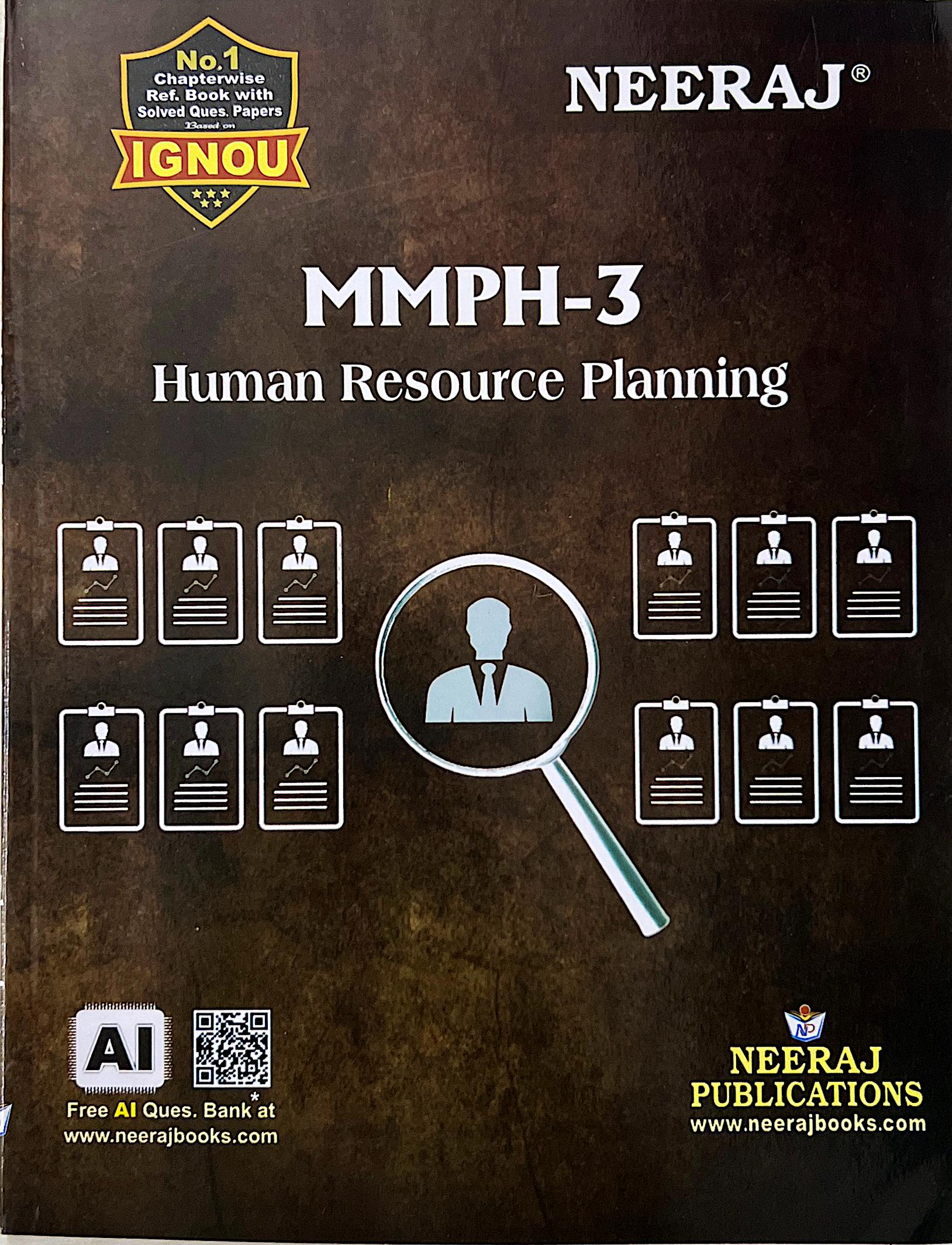 NEERAJ : MMPH-3 Medium: English Human Resource Planning