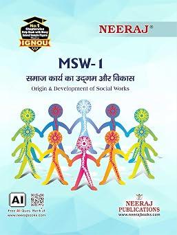 NEERAJ MSW-1 Origin And Development Of Social Work- Hindi Medium -