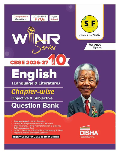 Disha WINR Series CBSE 2026-27 Class 10 English Language & Literature Chapter-wise Objective & Subjective Question Bank | One-shot solution for 2027 Exam