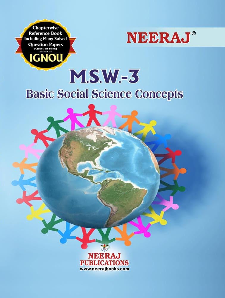 NEERAJ MSW-3 Basic Social Science Concepts- English Medium -