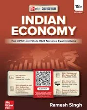 Indian Economy Courseware, 18e by for UPSC 2026 | 250+ Solved Online Prelims PYQs (2011-2025) | 80+ Online Mains PYQs (2013-2024) | 45+ Author Videos | Economic Survey & Union Budget