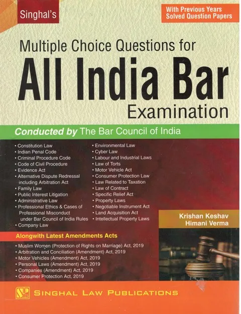 Singhal’s Multiple Choice Question for All India Bar Examination
