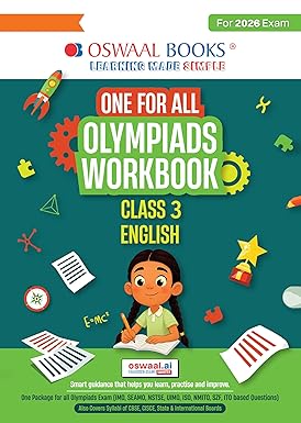 Oswaal One For All Olympiads Workbook Class 3 English | Questions for SOF IEO & Other Olympiad Exams 2026 | With Sample Practice Papers & Oswaal.