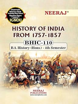 NEERAJ BHIC-110 History of India 1757-1857 | English Medium