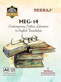 NEERAJ MEG-14 Contemporary Indian Literature in English Translation | English Medium
